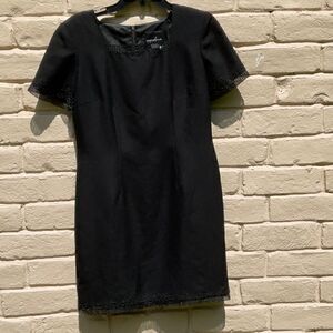 Positive Attitude Mini Black Dress, Size-8